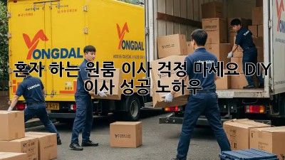 혼자 하는 원룸 이사? 걱정 마세요! DIY 이사 성공 노하우