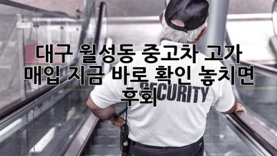 🚗💨 대구 월성동 중고차 고가 매입, 지금 바로 확인! 놓치면 후회?! 💸