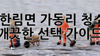 김해 한림면 가동리 청소업체, 깨끗한 선택 가이드